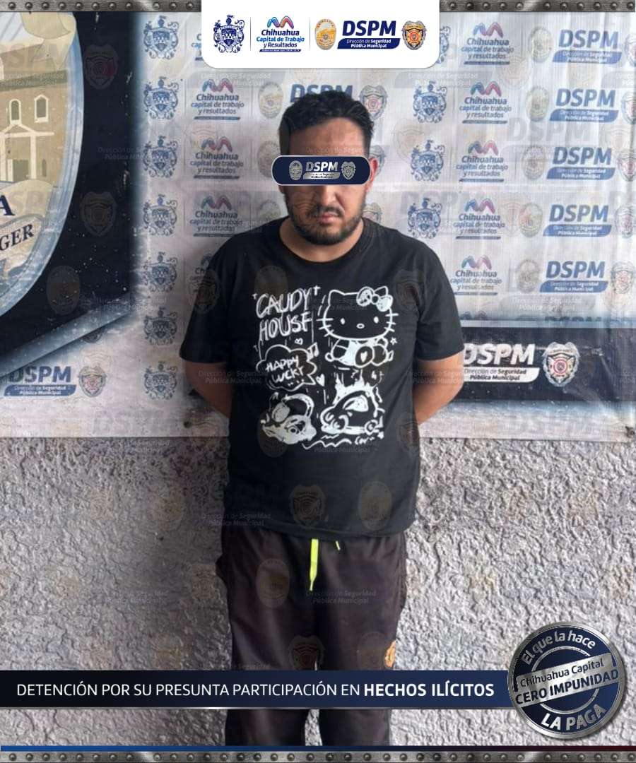 Detienen a uno por robo en fraccionamiento Paseos de Chihuahua