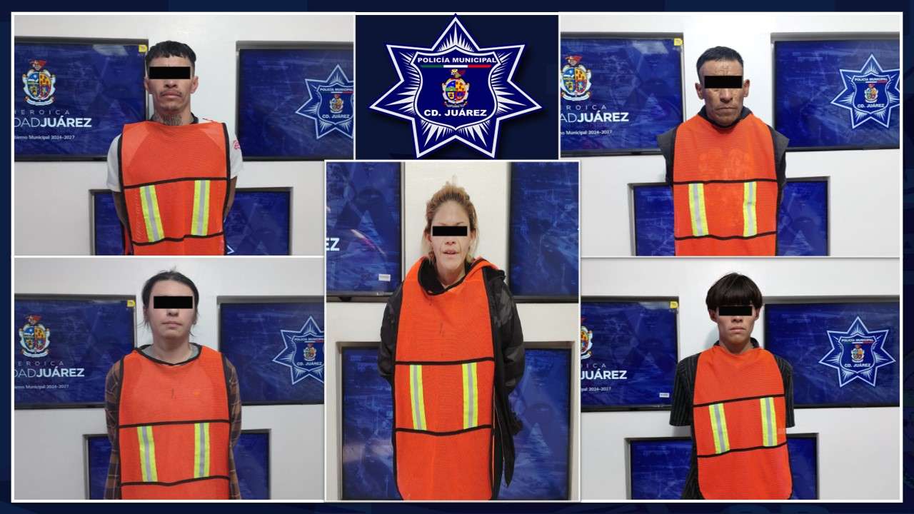 Detienen a cinco personas con orden de aprehensión vigente