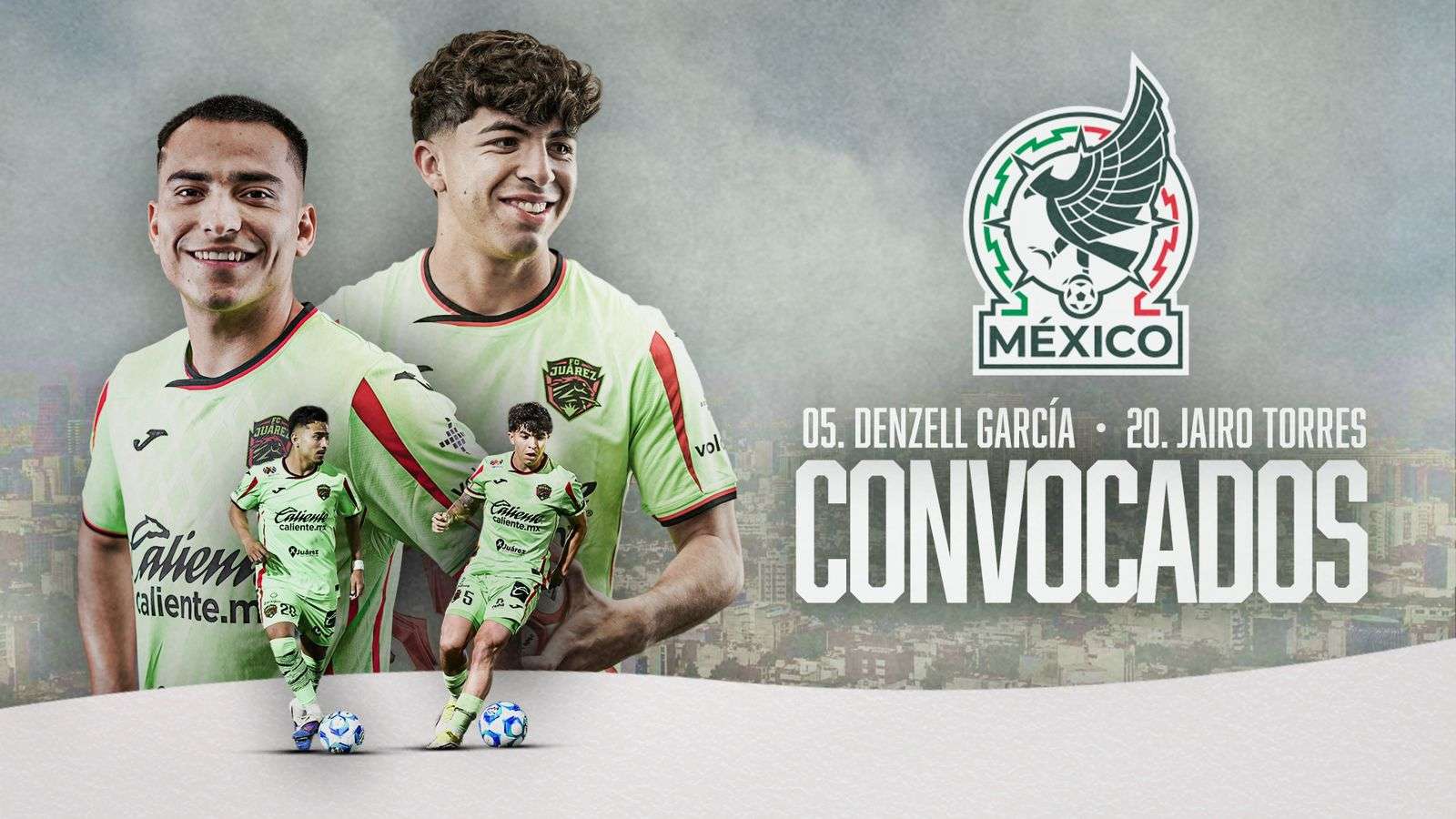 Llaman a la Selección Mexicana a Denzell García y Jairo Torres 