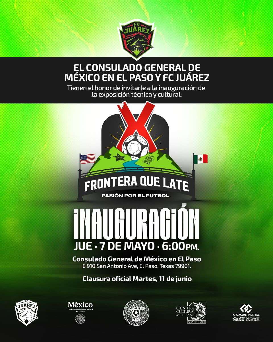Inauguran este jueves exposición Frontera que Late - Pasión por el Futbol