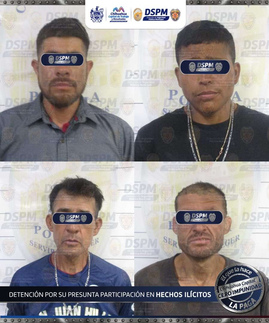 Detienen a cuatro por posesión de droga en la ciudad 