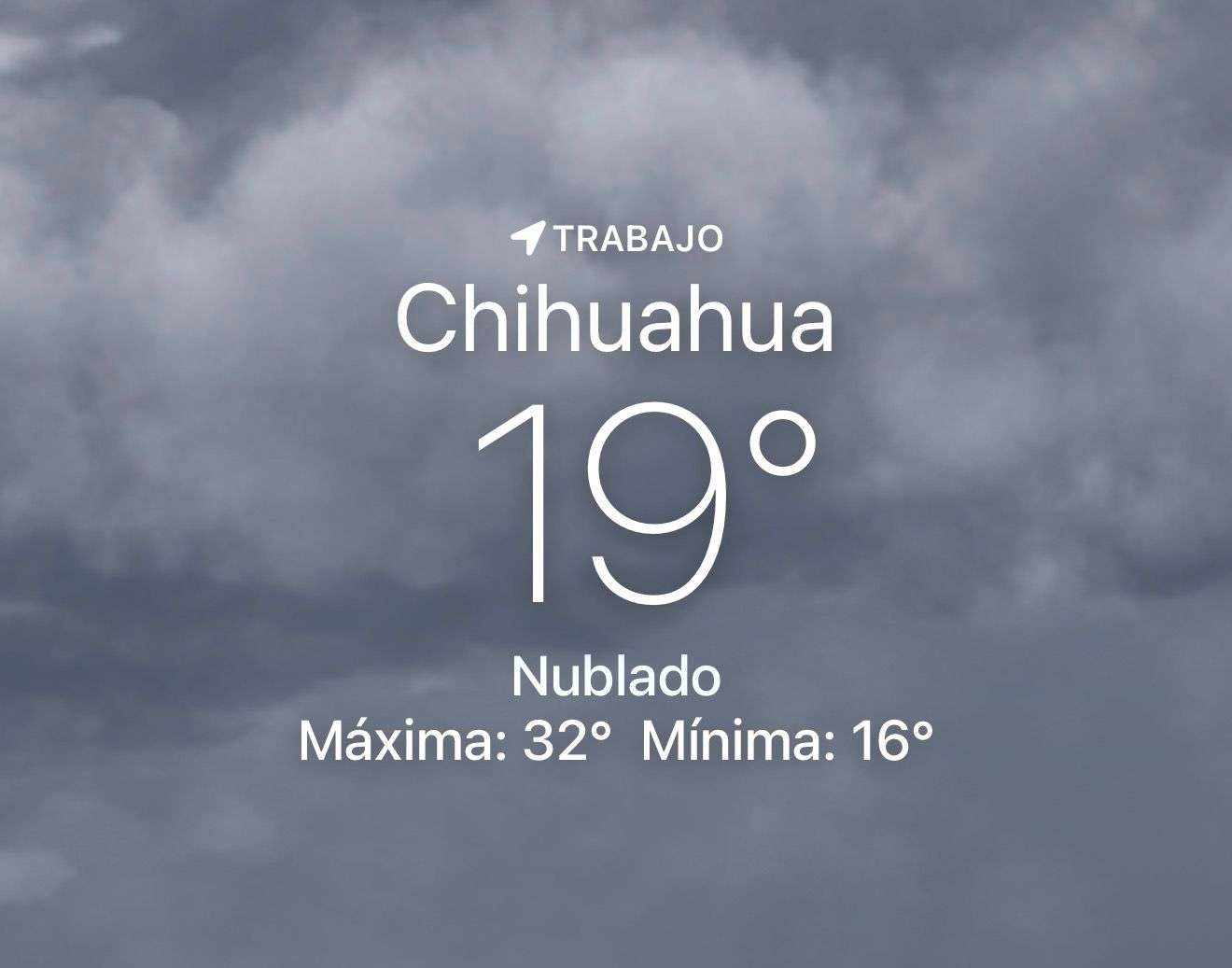 Se esperan nubes con 19 grados centígrados 