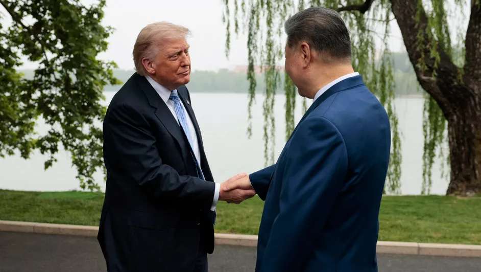 Se reúnen Xi Jinping y Trump en cúpula presidencial china