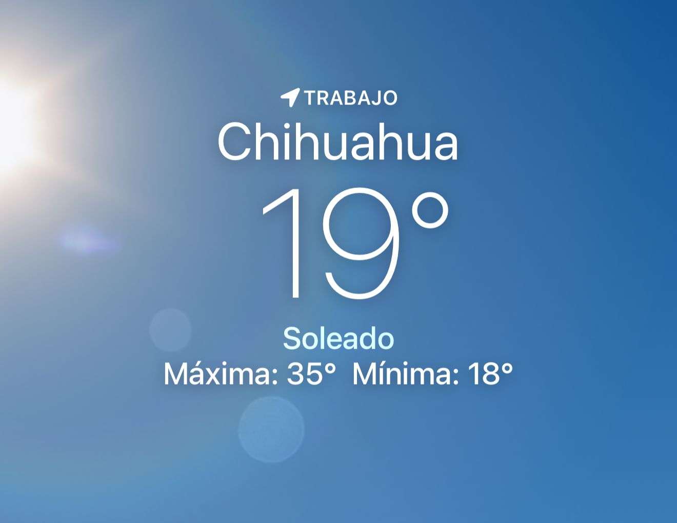 Se espera soleado con máxima de 35 grados centígrados 