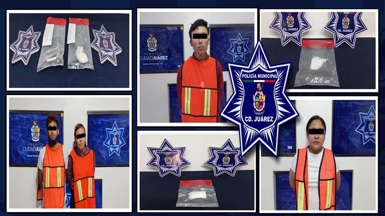 Arrestan a cuatro personas con cristal en distintos puntos de la ciudad