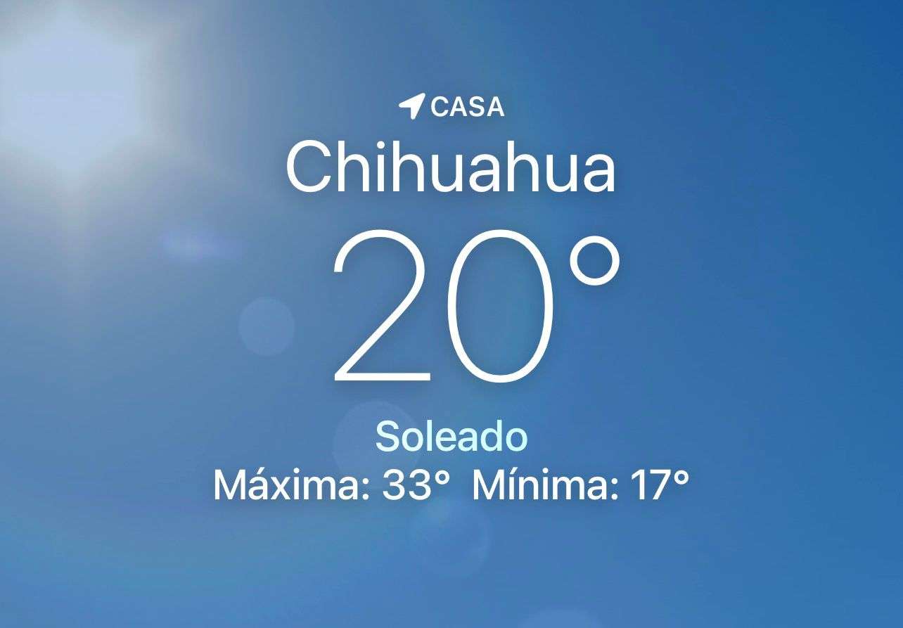 Se espera calorón con máxima de 33 grados centígrados 