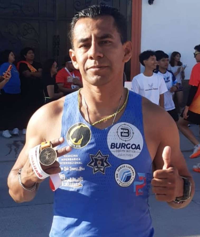 Obtiene agente Mauro Ramos primer y quinto lugar en la Carrera Corpus
