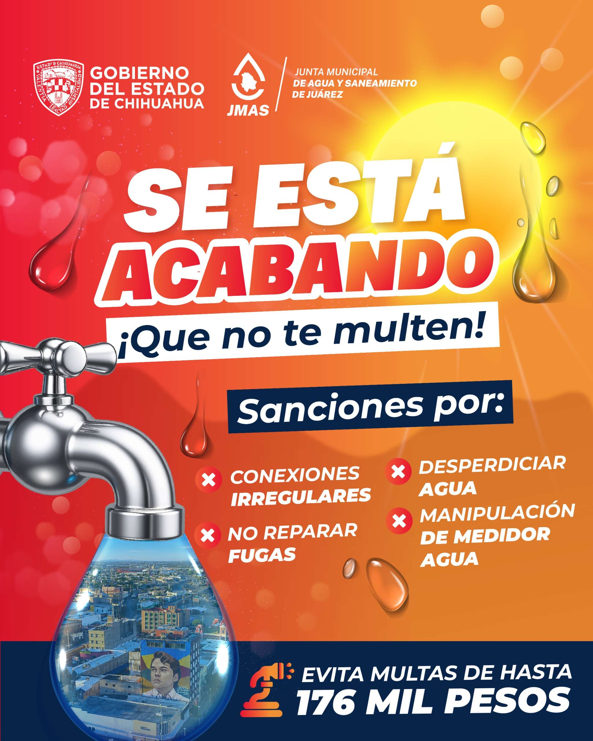 Dan a conocer las sanciones por desperdiciar agua 
