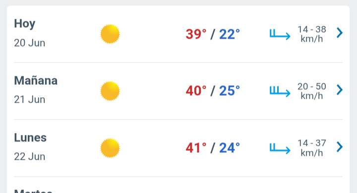Día soleado con temperatura hasta 39°C en Juárez 