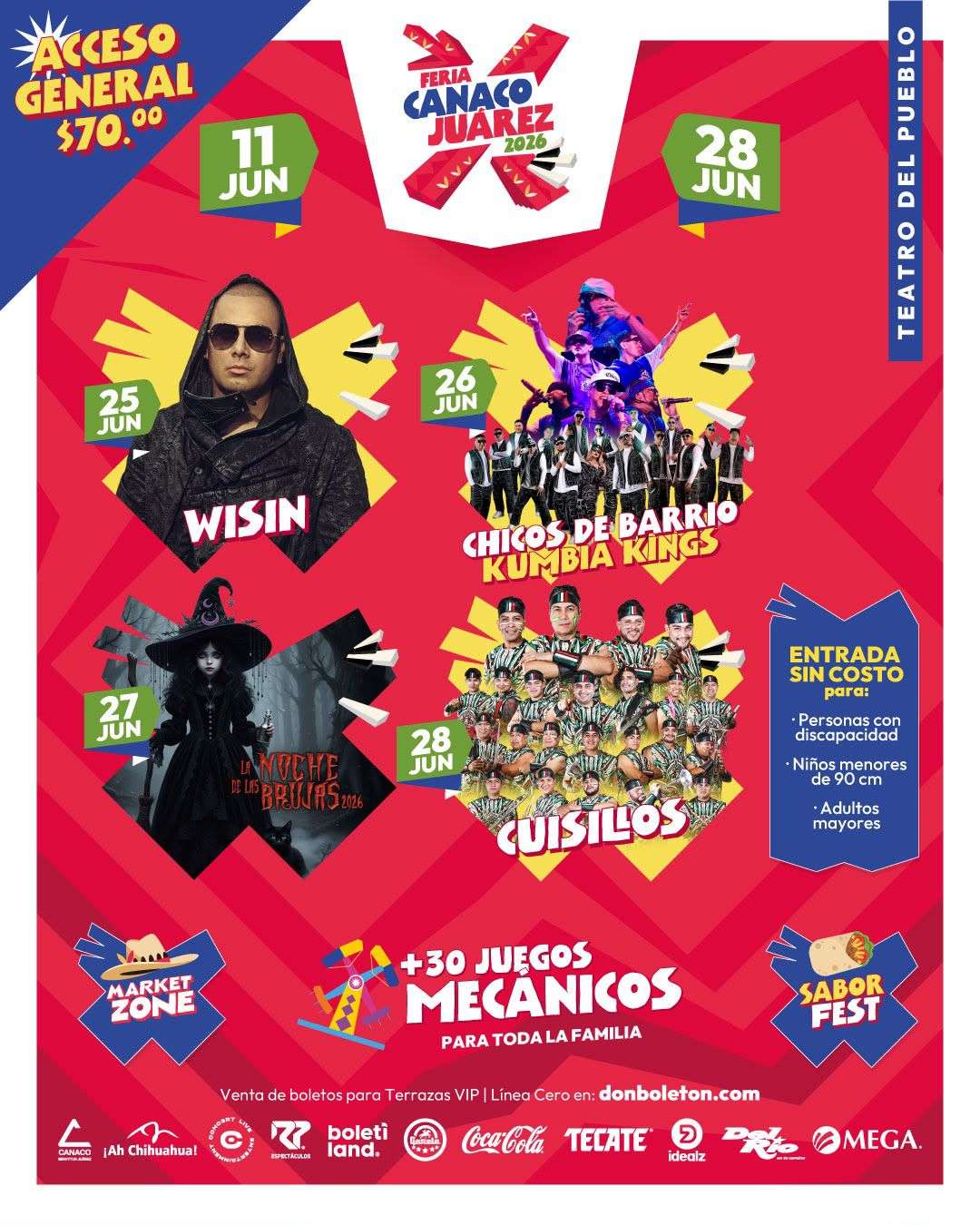 Anuncia Feria Canaco Juárez cartelera para fin de semana 