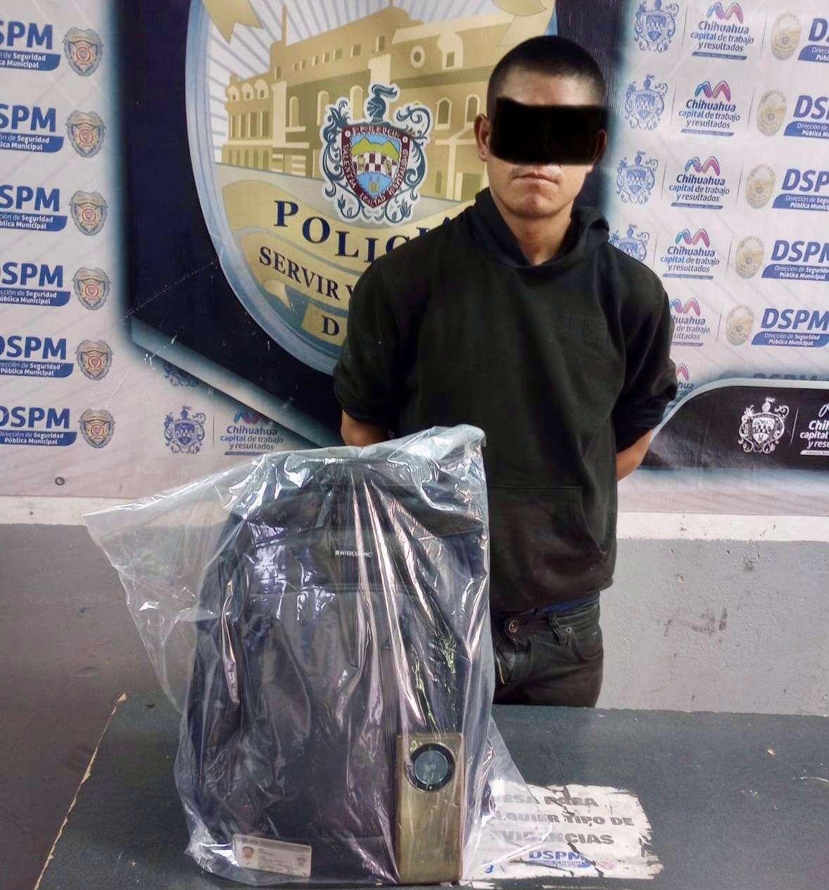 Detienen a asaltante luego de persecución en la colonia Las Ánimas
