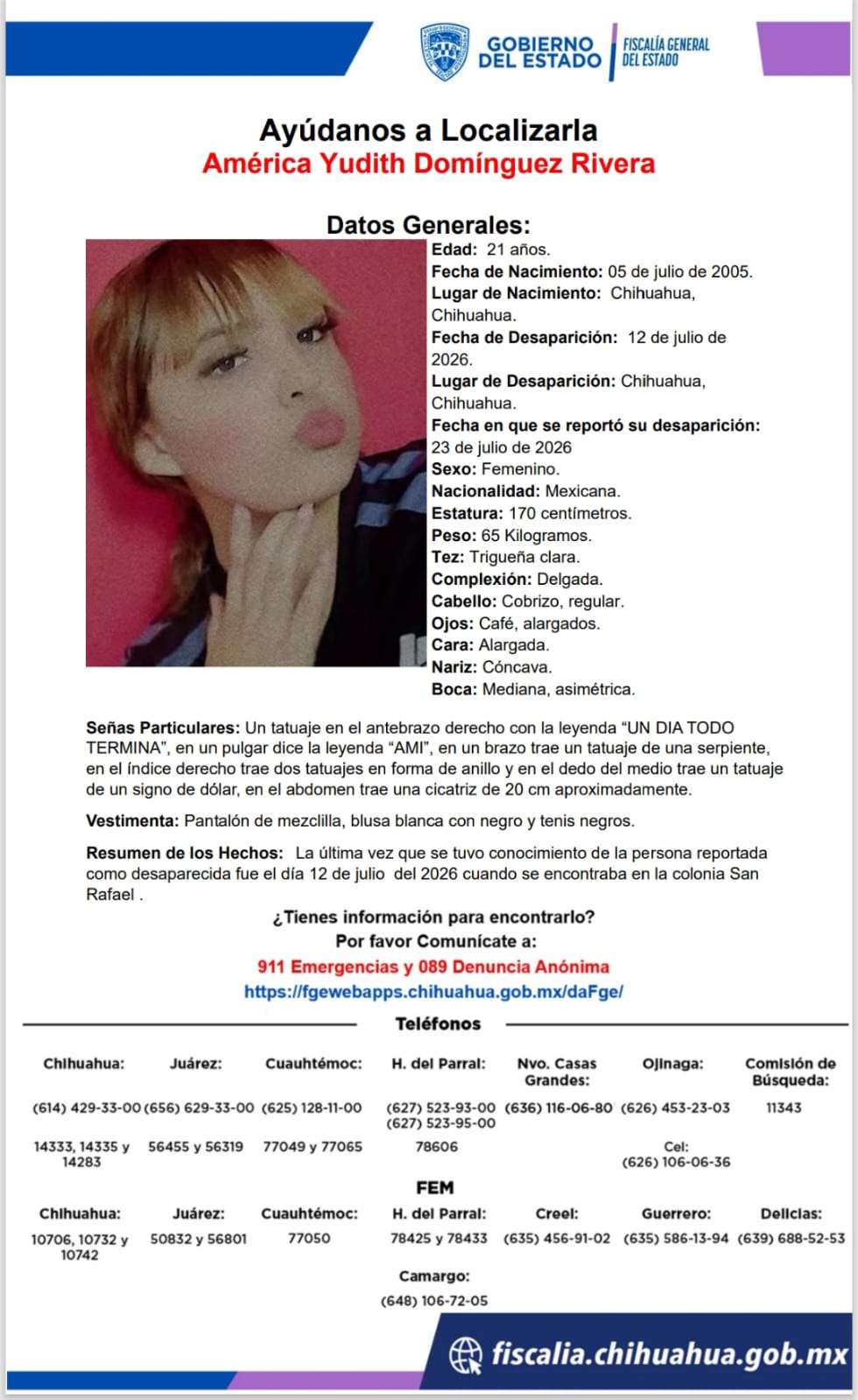 Piden ayuda para localizar a mujer desaparecida en la San Rafael