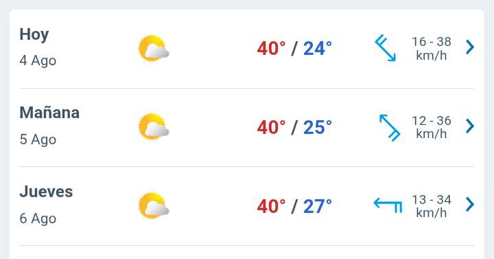 Día con nubes y claros, temperatura hasta 40°C en Juárez 
