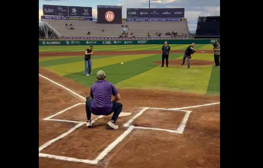 Lanza De la Peña primera bola en duelo Dorados-Algodoneros
