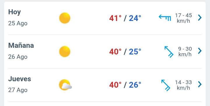 Día soleado con temperatura hasta 41°C en Juárez 