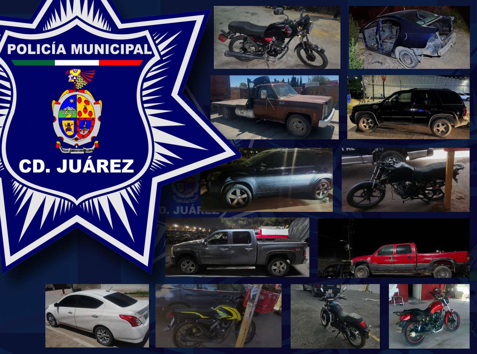 Recuperan 12 vehículos con reporte de robo