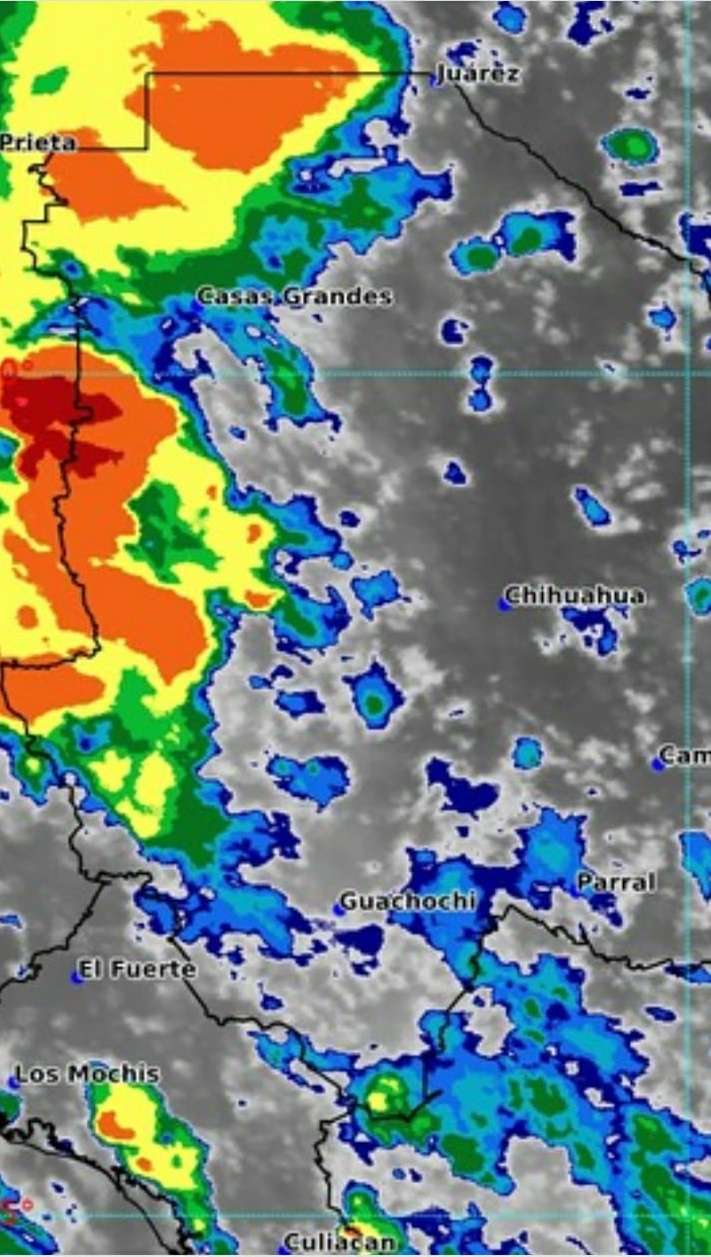 Alertan por lluvias fuertes en zona noroeste y serrana del estado 