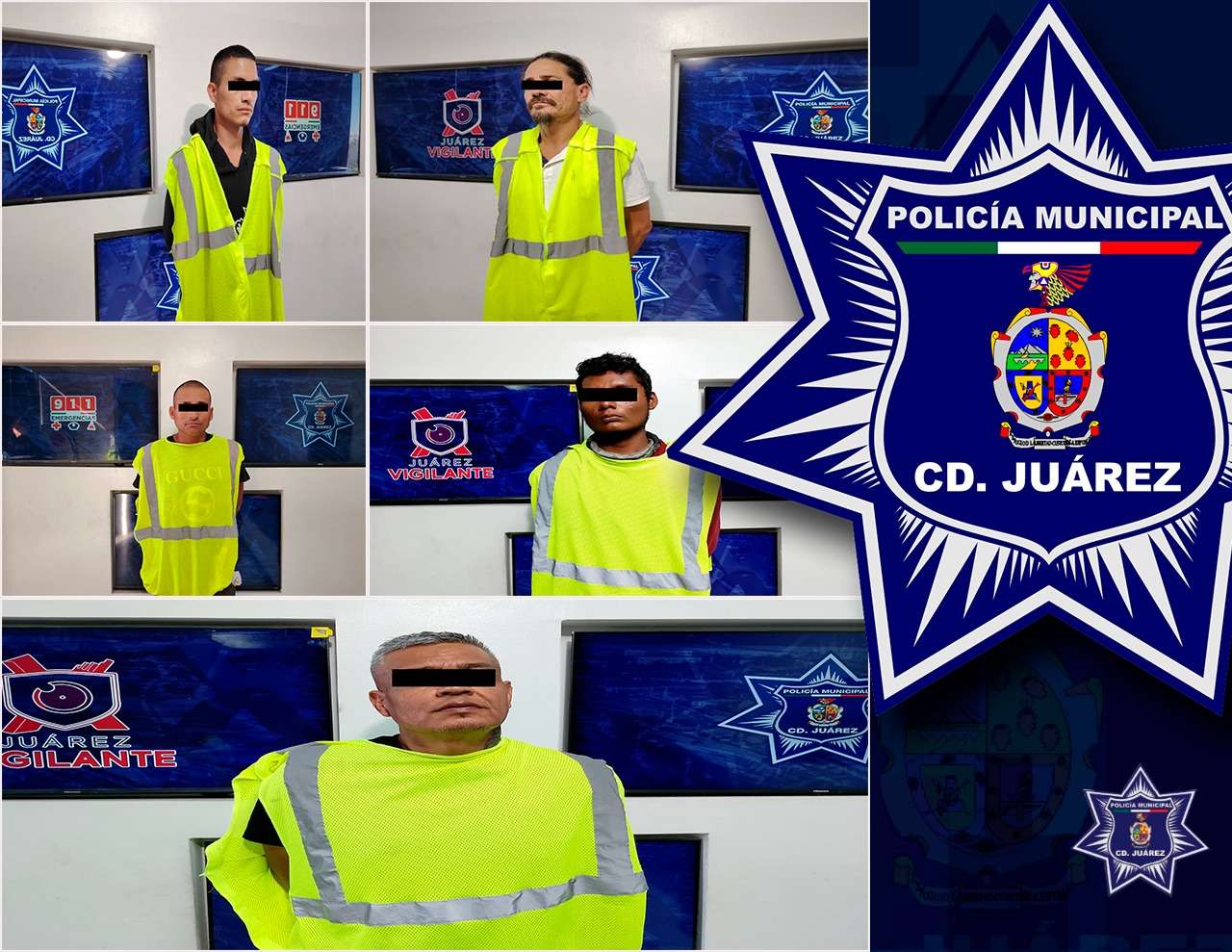 Detienen a 5 prófugos de la justicia